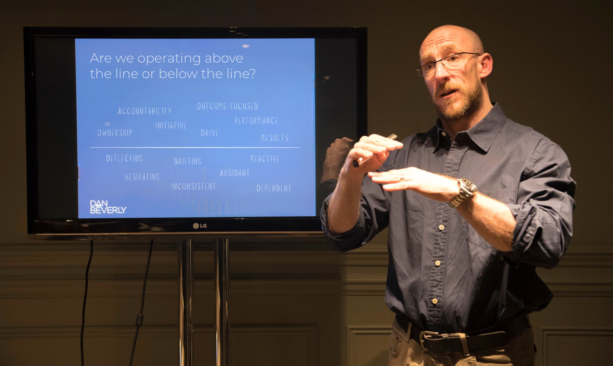 Are we operating above the line or below the line? Are we operating above the line or below the line?