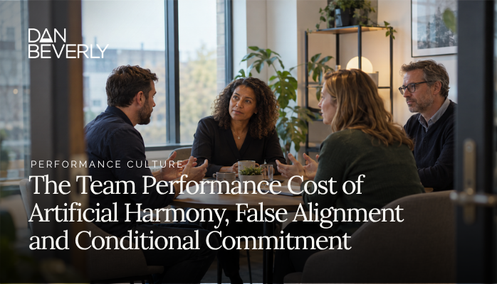 The Team Performance Cost of Artificial Harmony, False Alignment and Conditional Commitment
